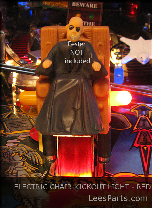 Electric Chair Kickout Light for Addams Family Pinball Machine - Red