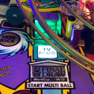 TV Award / Final Draw Scoop Light for World Cup Soccer 94 Pinball Machine - Green