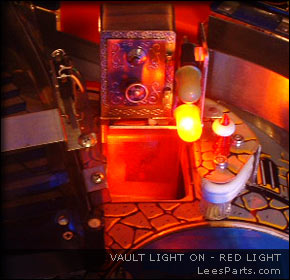 Vault Light for Addams Family Pinball Machine - Red